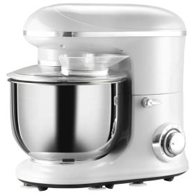 Silver Stainless Steel Tilt 600W Electric Mixer 6QT Silver Stainless Steel Tilt 600W Electric Mixer 6QT