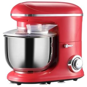 Red Stainless Steel Tilt 600W Electric Kitchen Food Dough Mixer w/ 6 Quart Bowl Red Stainless Steel Tilt 600W Electric Kitchen Food Dough Mixer w/ 6 Quart Bowl